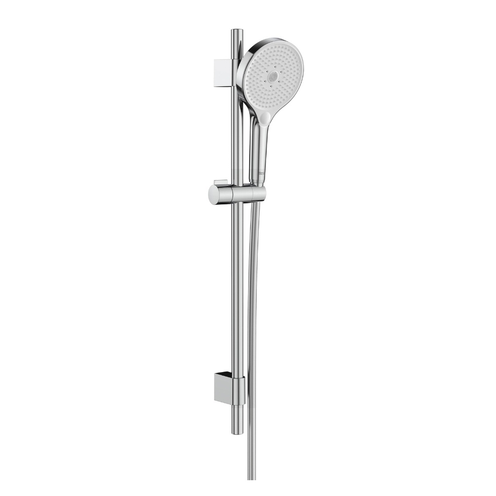 Cut out image of the Roca Plenum Chrome Slide Rail Shower Kit